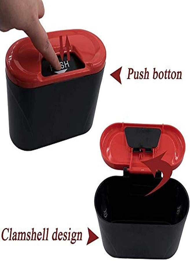 Ritmo سلة مهملات بلاستيكية صغيرة للسيارة من ريتومو، صندوق نفايات بلاستيكي لبقايا الورق، منظم للسيارة - Image 2